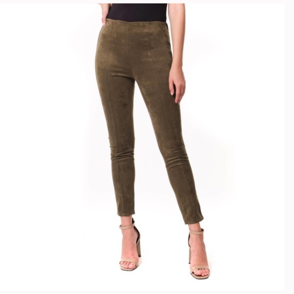 Blank NYC NEW Legging Pant Faux Suede Ankle Skinny “In the Forest” 25 Slim Fit - Picture 1 of 8